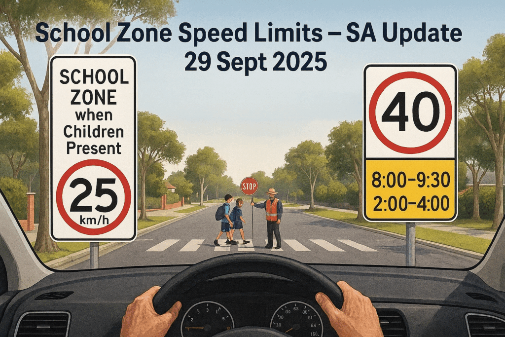 South Australian School Zone Speed Limits